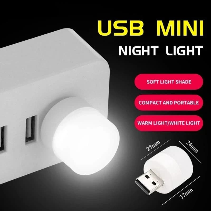 Mini lampada da lettura USB – Lampada LED bianca calda per la cura degli occhi, si collega al computer o al power bank per l'uso sul comodino/scrivania