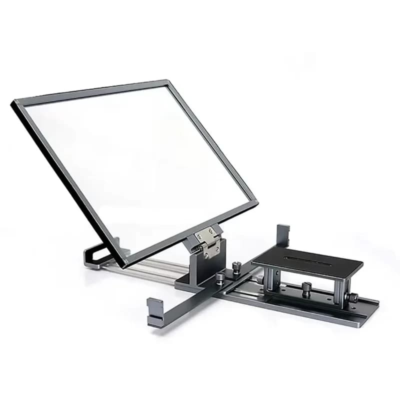 Teleprompter Pieghevole TP16 da 16 Pollici 2025 Compatibile con Fotocamere DSLR/Piccole Videocamere e Webcam