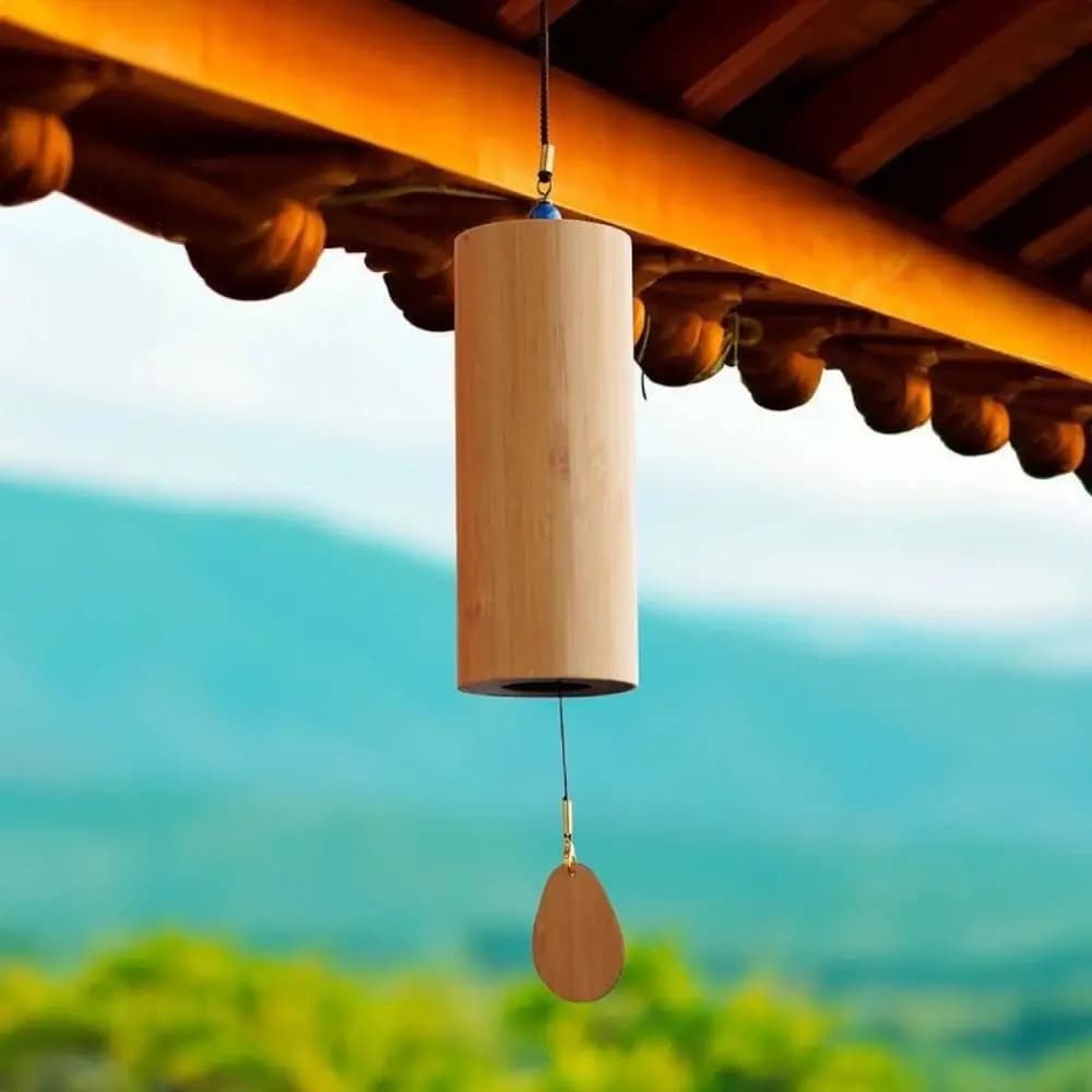 Natural Sound Bamboo Wind Chimes Maple Leaf Figure Wind Blows Wind Bell Four Seasons Pendant Wind Chimes Birthday Gift