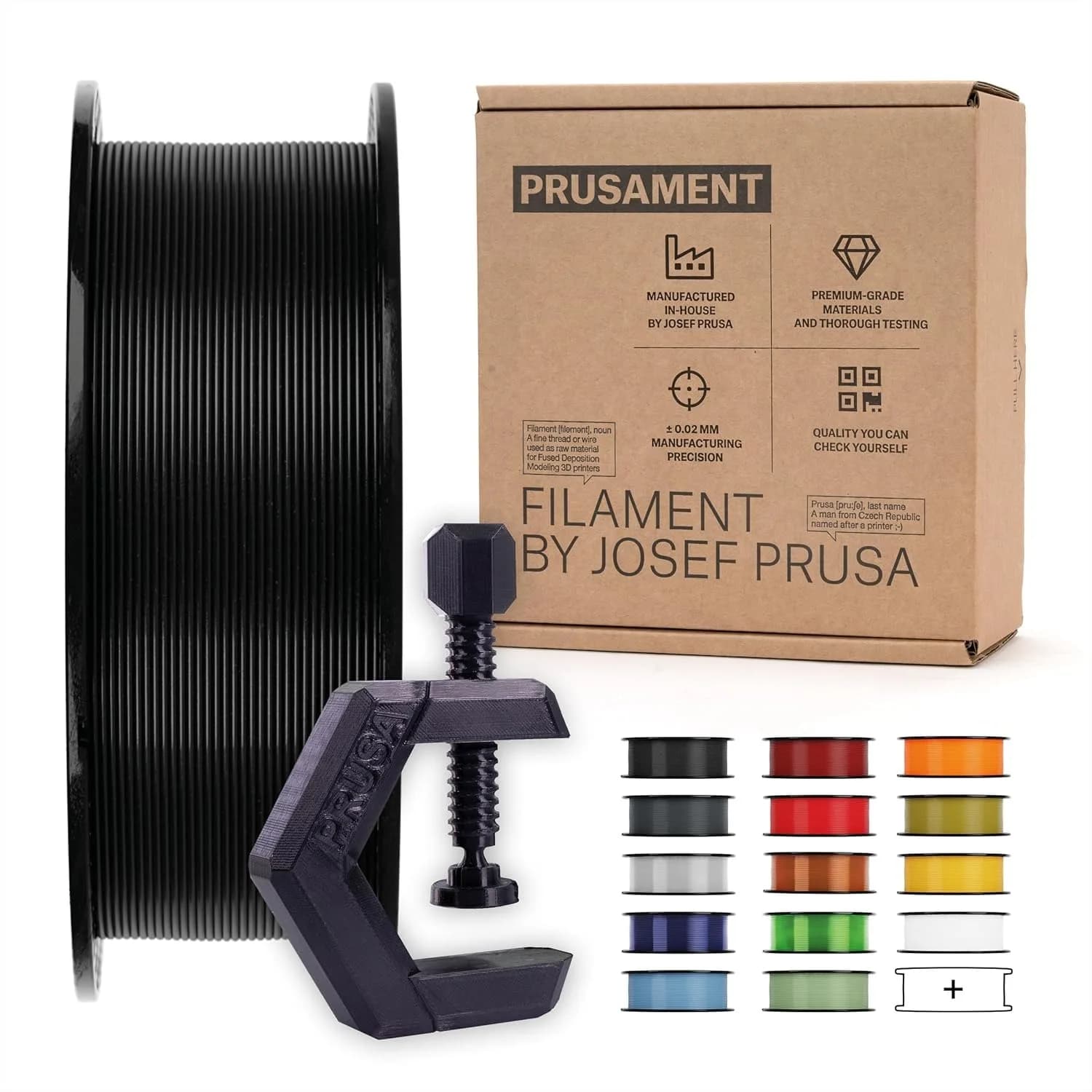 Filamento PETG per Stampante 3D 1.75mm, Alta Precisione ±0.02mm, Bassa Formazione di Stringhe, Forte Adesione tra Strati, Senza Grovigli, per Stampe Funzionali