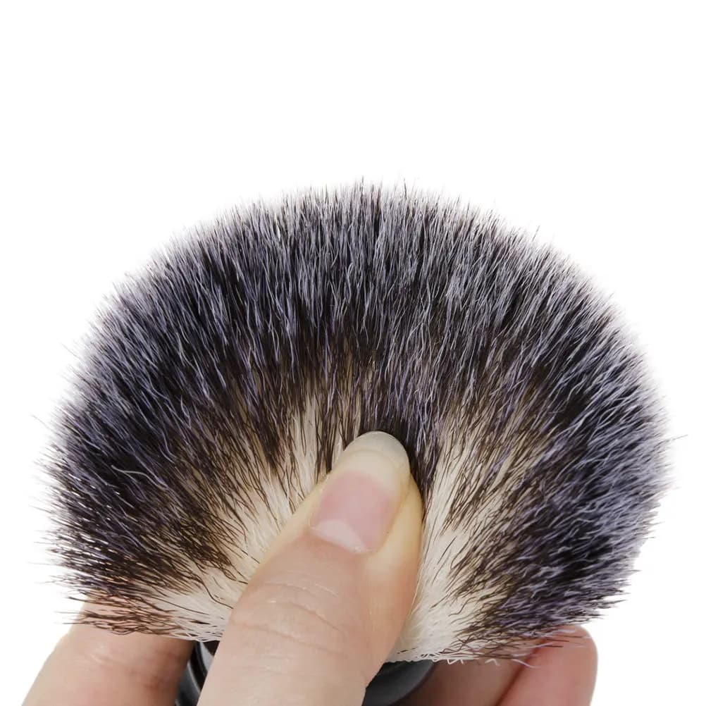 1Pcs Beard Brush Resin Handle Portable Small Nylon Bristles Professional Men Beard Cleaning Styling Brush Skin Safe Gift