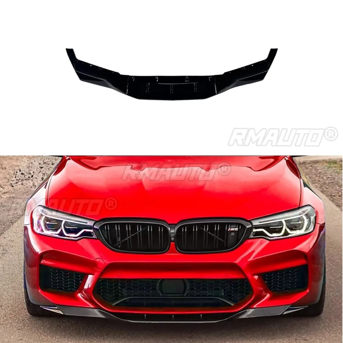 For BMW 5 Series M5 F90 Car Front Bumper Lip Splitter Diffuser Spoiler For BMW 5 Series M5 F90 2018-2020 Bumper Guard Body Kit