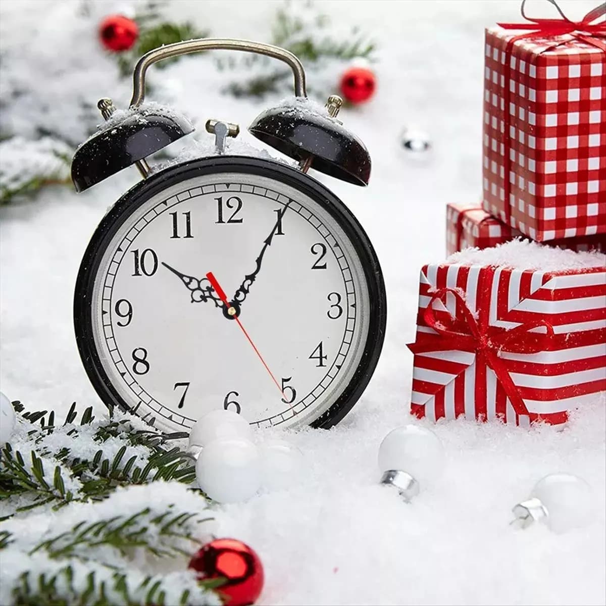 (AIMA) Kit 3 Pezzi Meccanismo Silenzioso per Orologio Fai-da-te con Lancette, Strumento di Riparazione per Orologio da Parete, Kit Parti Meccanismo ad Asse Lungo