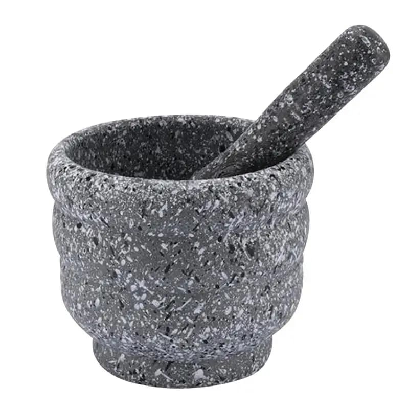1Set giappone imitare granito mortaio Guacamole aglio erbe spezie miscelazione macinazione frantoio ciotola spezie macinazione utensili da cucina