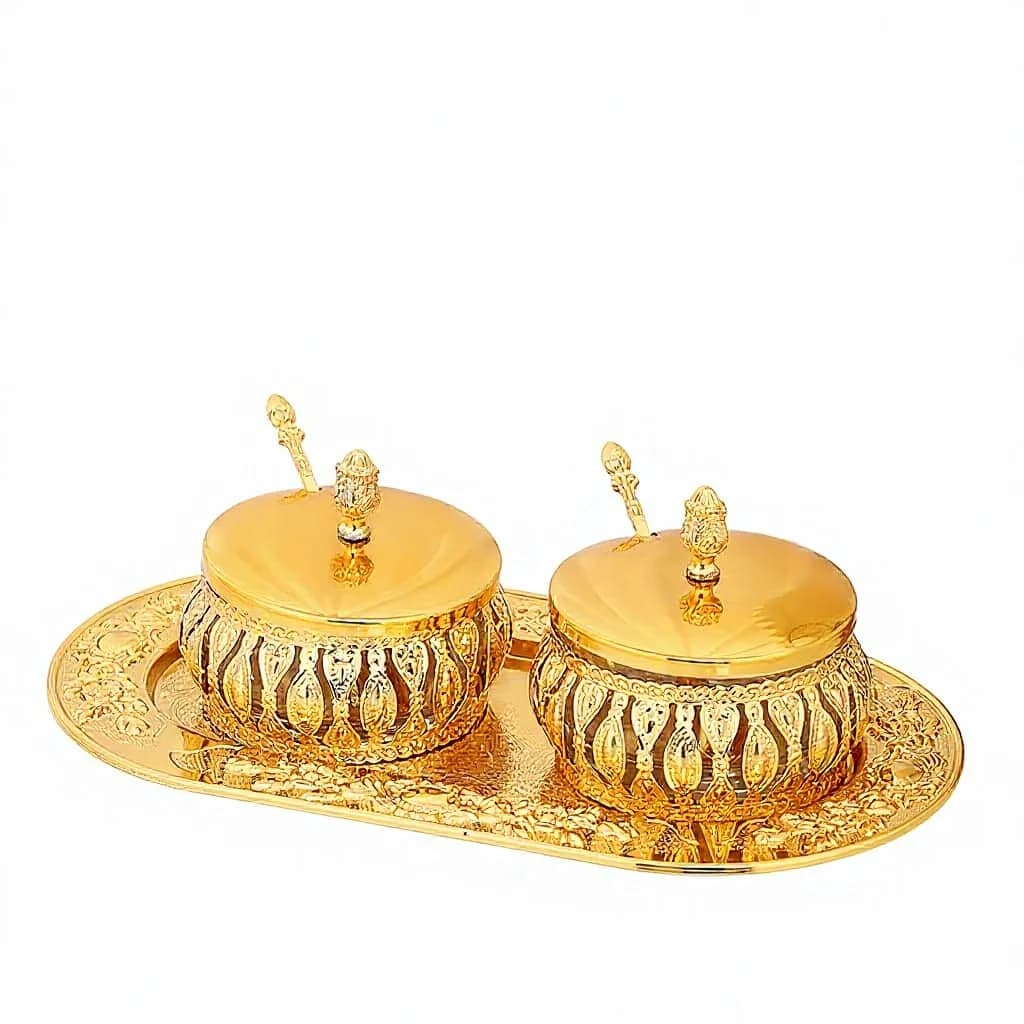 Iron Golden Nordic Design Household Sealed Glass Sugar Jar Light Luxury Kitchen Set Salt Jar Monosodium Glutamate Storage