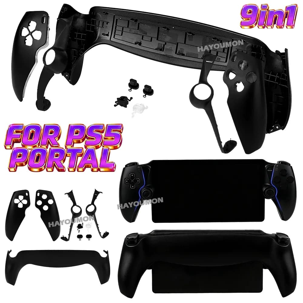 9 IN 1 For PS5 Portal Hard Cover Case Shell Shockproof Handheld Game Console Cover Replacement for PS Portal Game Accessories