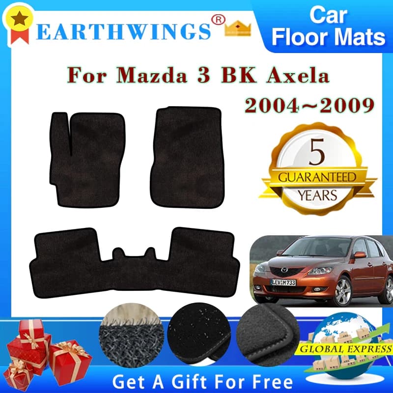 Tappetini auto per Mazda 3 BK 2004 2005 2006 ~ 2009 Mazda3 Axela tappeti pannello protettivo Pad Premium Custom Foot Pad accessori