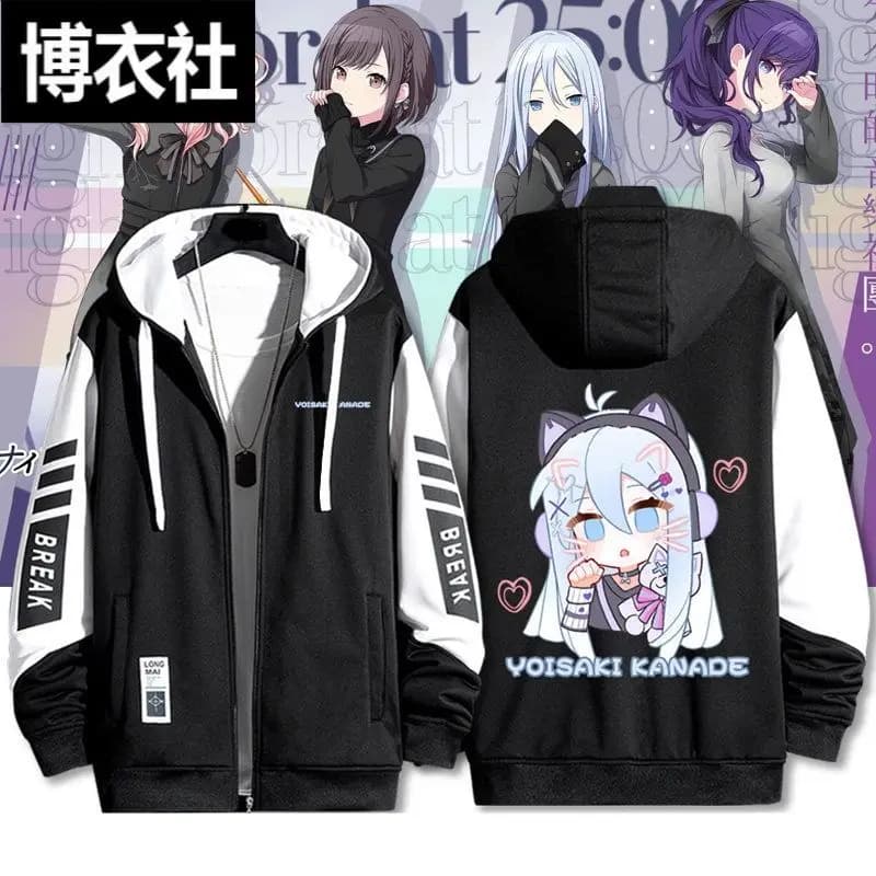 Project SEKAI 25Th Hour Akiyama Mizuki Hinomori Shizuku Ena Hat Cardigan Jacket for men and women