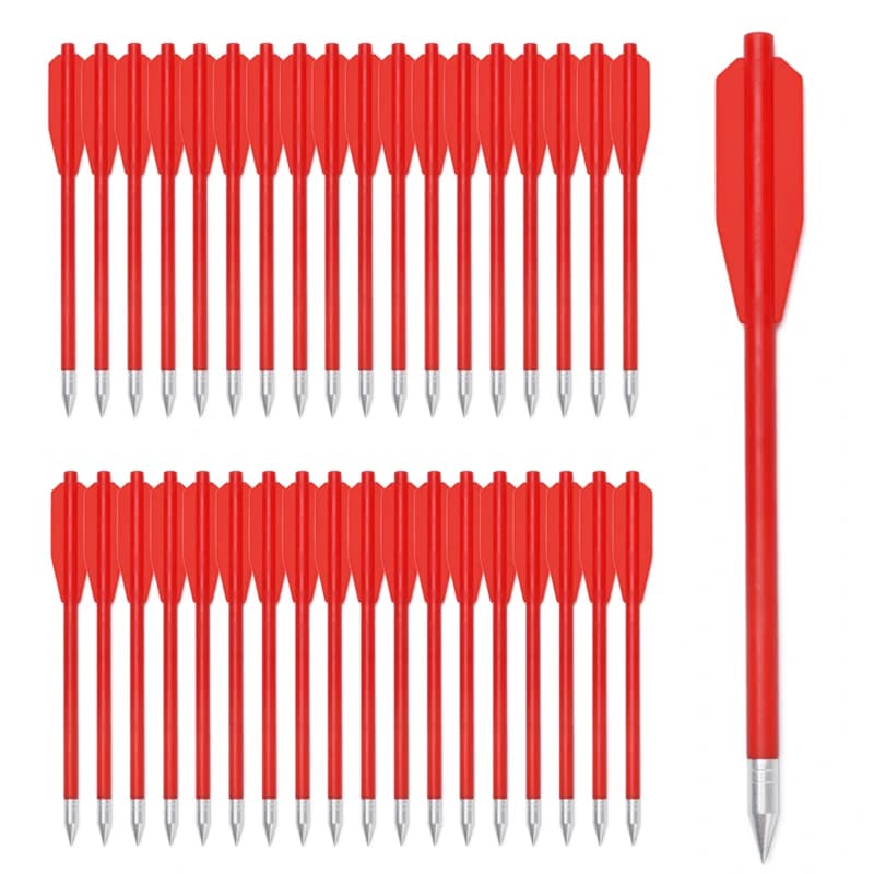 60 pezzi bulloni per balestra 6.3 "frecce in carbonio alette pistola mini arco tiro con l'arco bersaglio da caccia rosso/nero/rosa/giallo/giallo fangoso