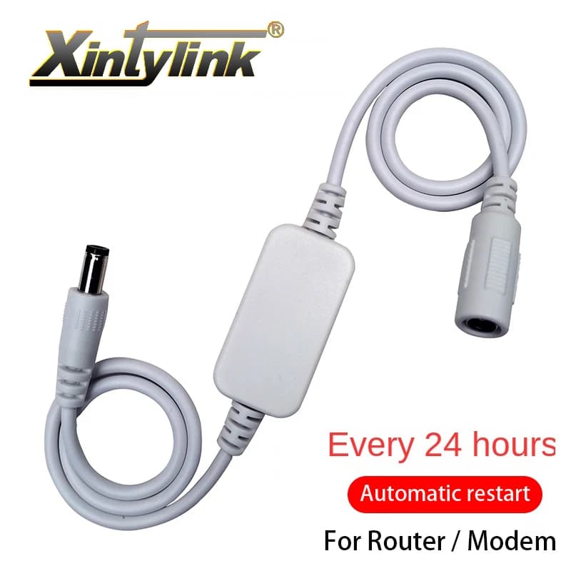 5V-15V 5.5x2.1mm WiFi Reset Rebooter 24 ore di riavvio automatico cavo per WiFi Bridge/Cat/Router/ripetitore Rebooter