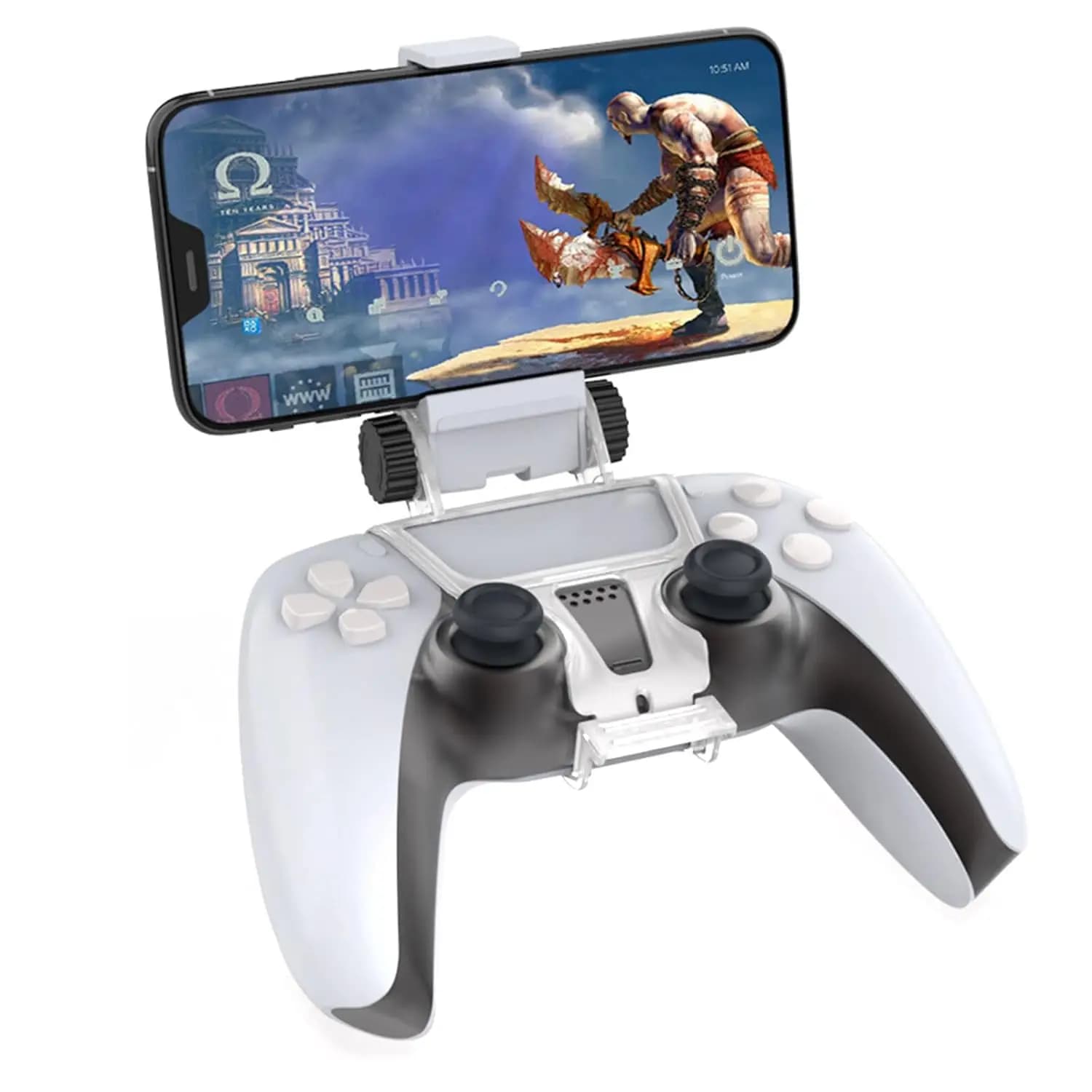 Supporto per morsetto flessibile per controller PC Supporto per telefono con regolazione dell'angolo di 360 gradi per accessori di gioco per gamepad controller PS5