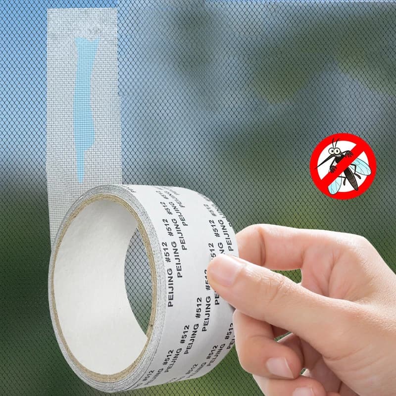 Nastro di riparazione per schermi per finestre impermeabile facile da applicare da 2 m: mantiene le zanzare fuori con il nostro toppa in rete autoadesiva anti-insetti