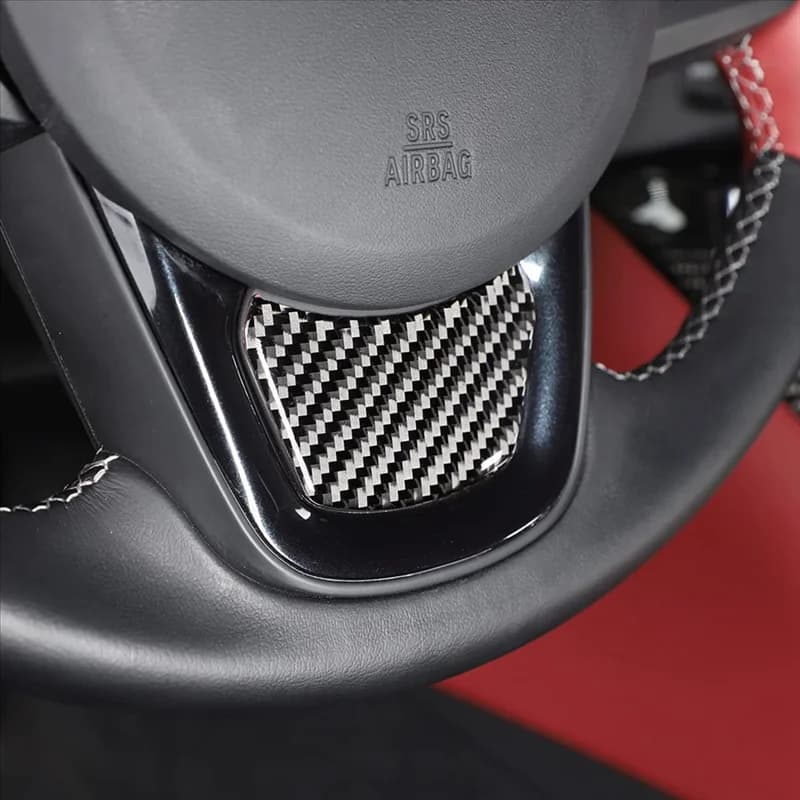 Authentic For Toyota Supra GR A90 2019-2023 Soft Carbon Fiber Trim Cover Frame Interior Accessories