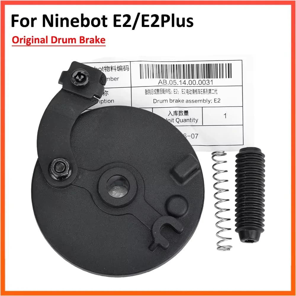 Freno a tamburo originale per Ninebot E2 E2Plus KickScooter Scooter elettrico ruota anteriore posteriore freni meccanici pastiglie parti