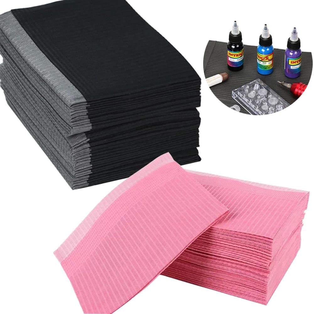 20/30pcs Tattoo Clean Pad Mat Waterproof Medical Paper Nail Art Table Pads For Grafting Eyelashes Tools Tattoo Accessories