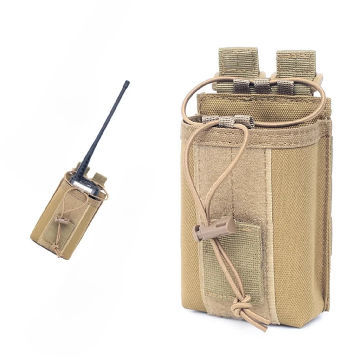 1 custodia per radio bidirezionale, marsupio EDC multiuso per il trasporto quotidiano di walkie-talkie
