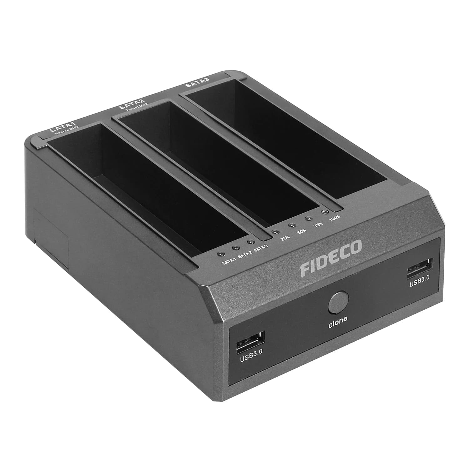 FIDECO 3 Bay 2.5 3.5 SATA a Usb3.0 Clone esterno Docking station HDD tutto in uno Clonador De Disco Duro