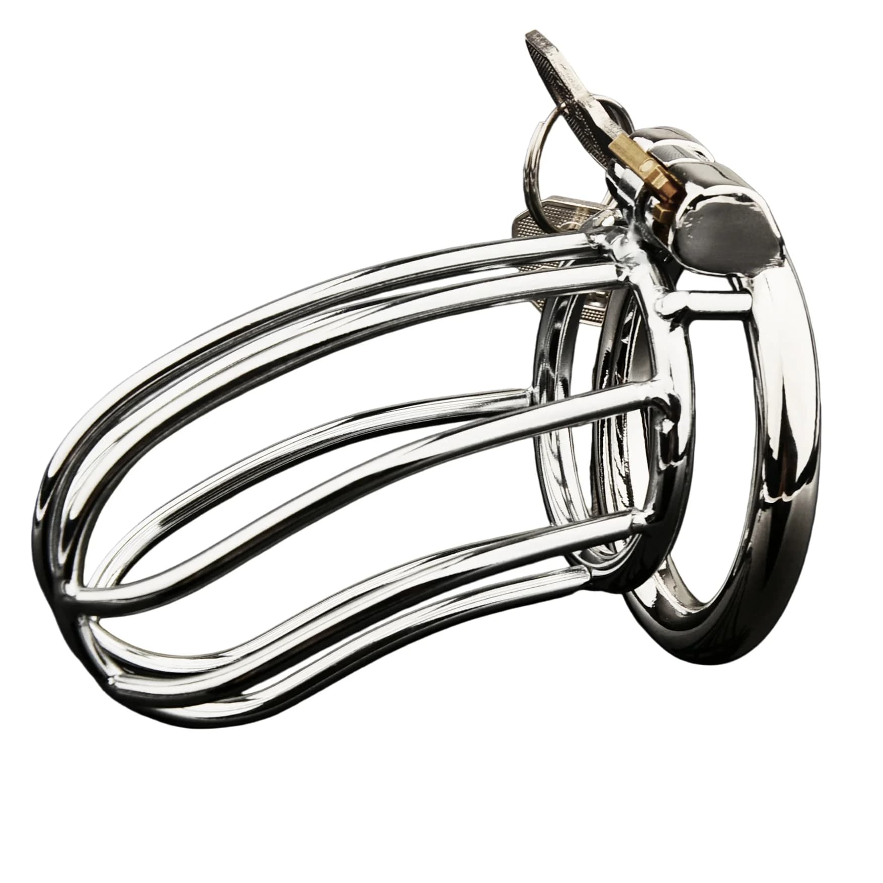 Dispositivo di castità maschile Gabbia per cazzi in metallo Blocco uretrale erotico Giocattoli del sesso per gli uomini Cintura bondage gay Anello per pene Giocattolo alternativo per adulti