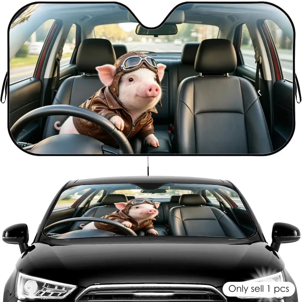 Parasole per Auto in Alluminio Riutilizzabile, Protezione UV e Isolamento Termico per Parabrezza, Copertura Ombreggiante per Viaggi