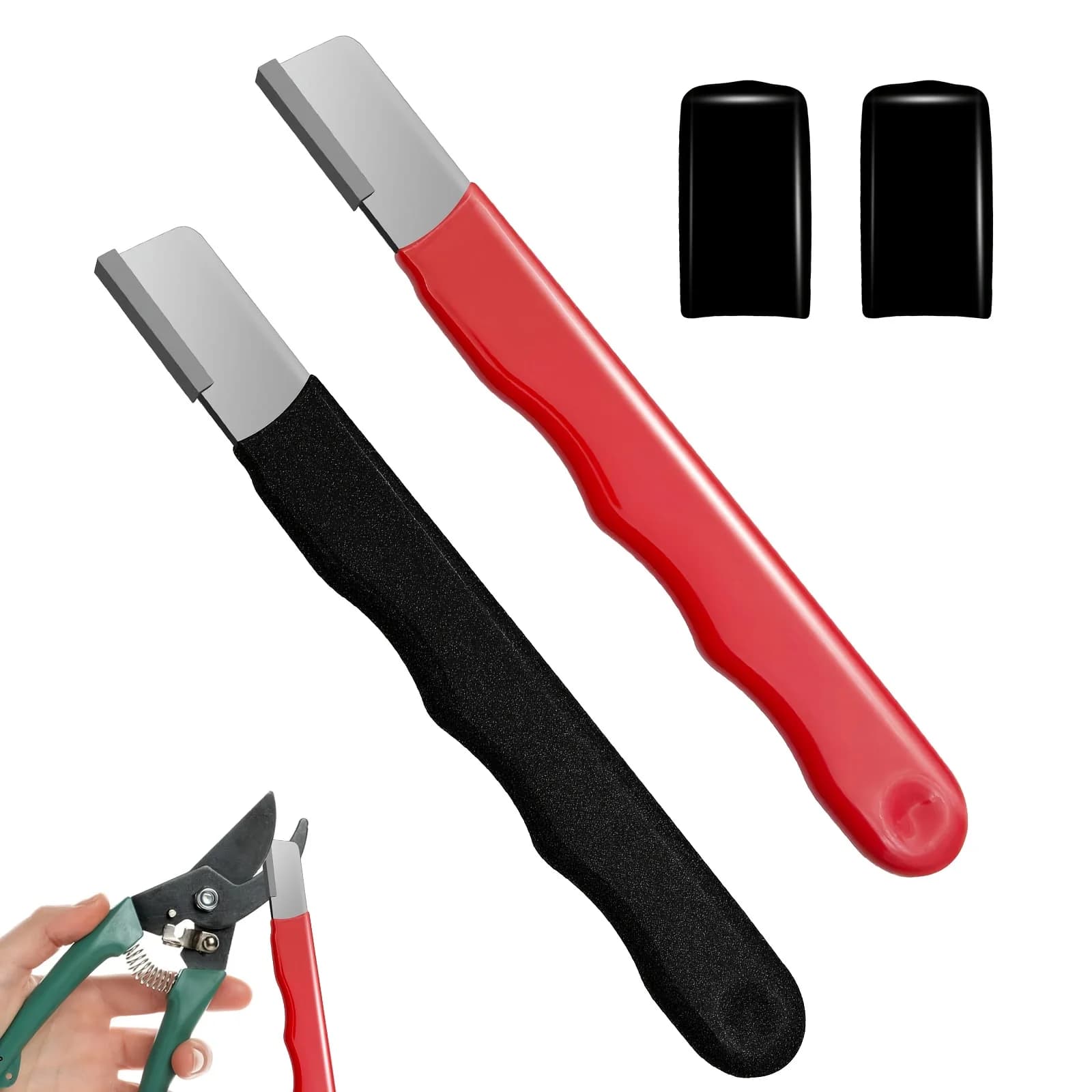 Garden shears sharpener, easy to sharpen garden shears, restores sharpness of pruning shears, a great help to maintain gardening tools, an indispensable gadget for gardeners