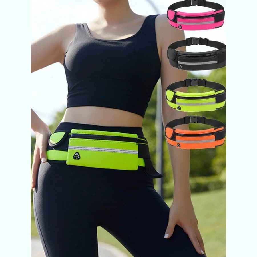 1 pz man woman marsus marsus marathon race riding outdoor fitness with water bottle waterproof phone sports male belt waist