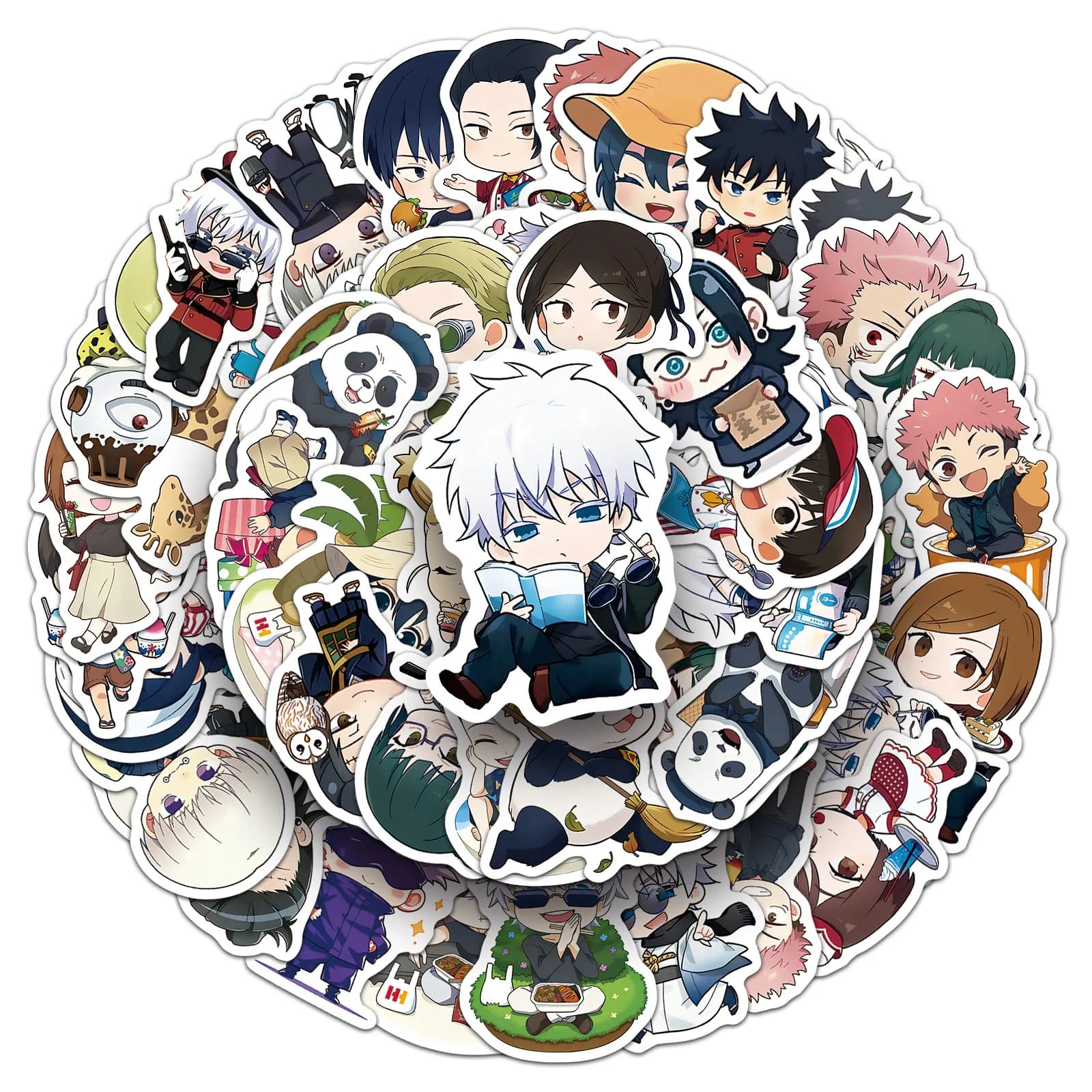 50Pcs Qversion Jujutsu Kaisen Stickers forDecoration Water Bottle Bike Skateboard Luggage Toy Snowboard Helmet motorcycle Gifts