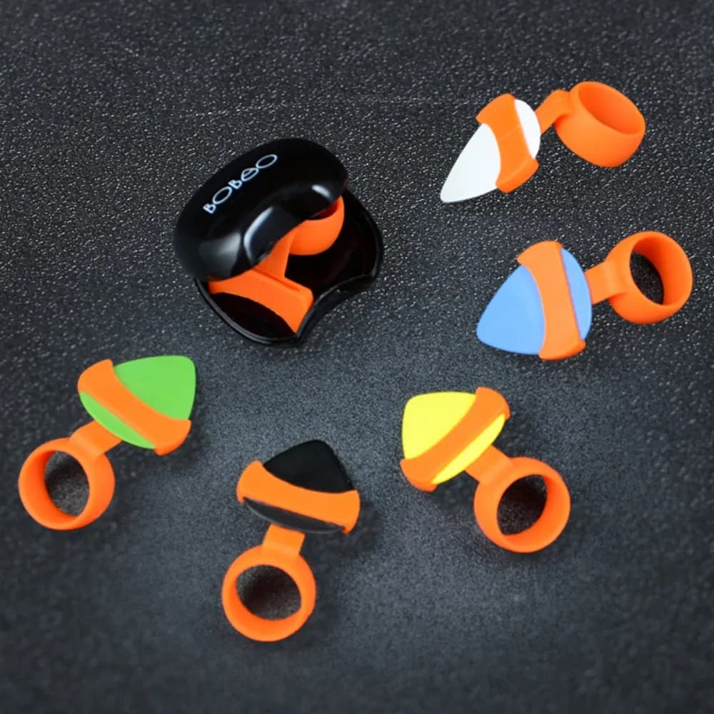 Auxiliary Tool For Acoustic Electric Bass Guitar Picks Holder Guitar Plectrums Finger Cover Guitar Pick Finger Cots