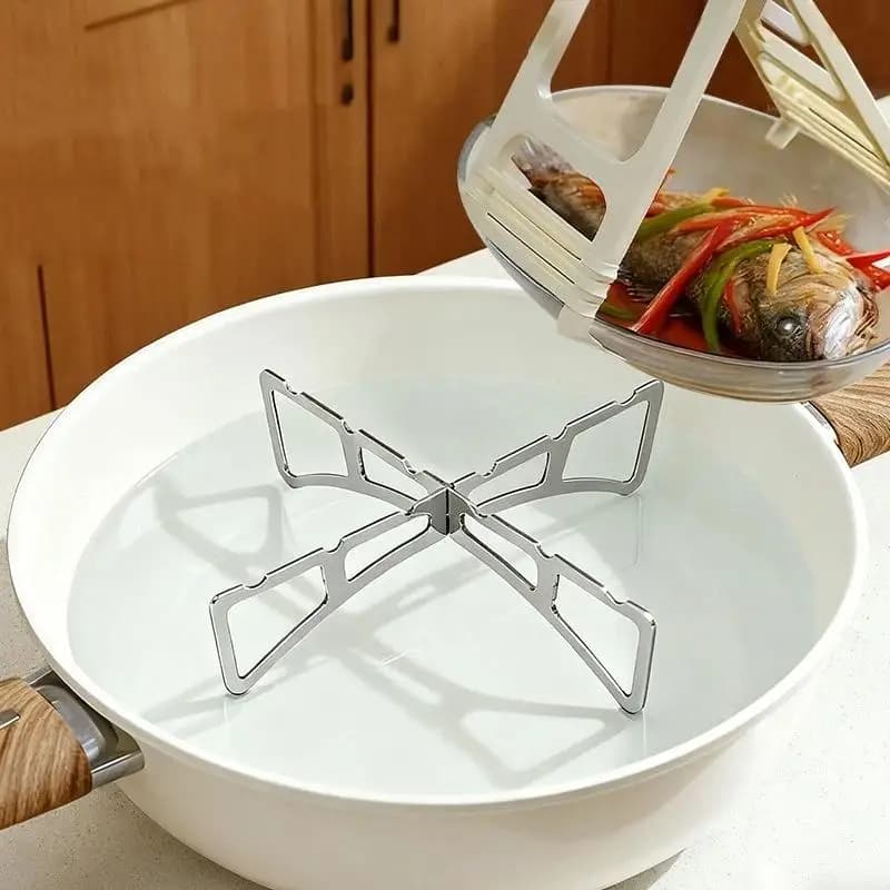 Outdoor Stainless Steel Cookware Steamer Rack Cooking Baking Pot Stand Airfryer Grill Food Accessories Kitchen Steaming Racks