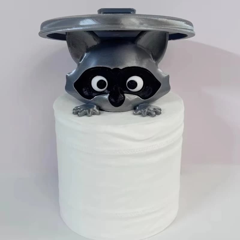 Creativo cartone animato procione porta carta igienica simpatico animale porta asciugamani di carta bagno cucina portarotolo di carta decorativo