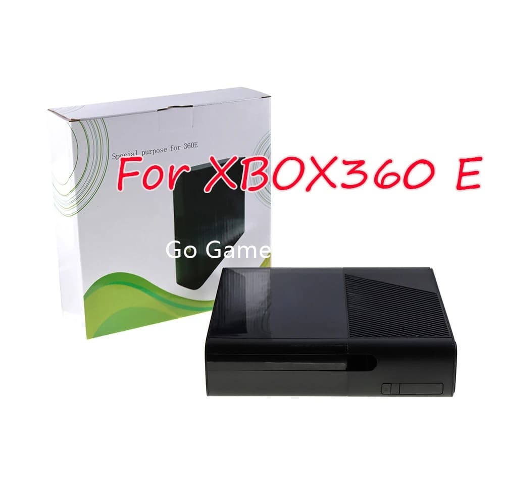 1 set per XBOX 360 Slim Console Nero di ricambio con vite per XBOX360 E Set completo Custodia protettiva Shell Case