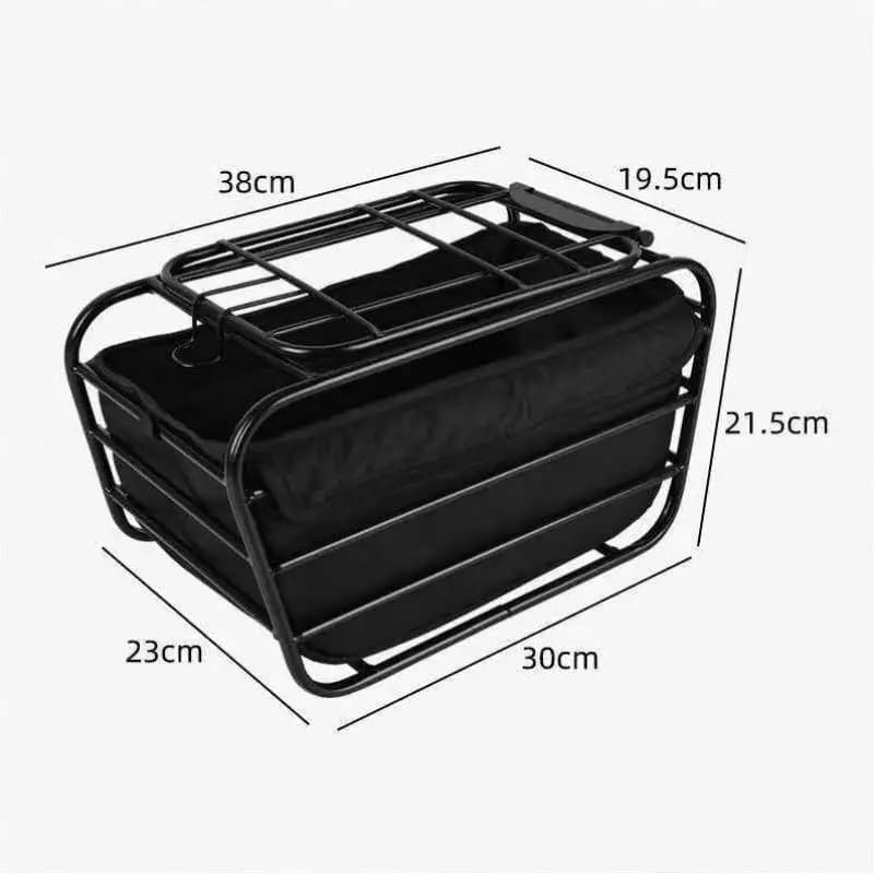【YA】2-in-1 Dog Bike Basket For Rear Rack Pet Carrier Cargo Basket Fits Small Medium Dogs Cats Up To 12LBS For Groceries Daily