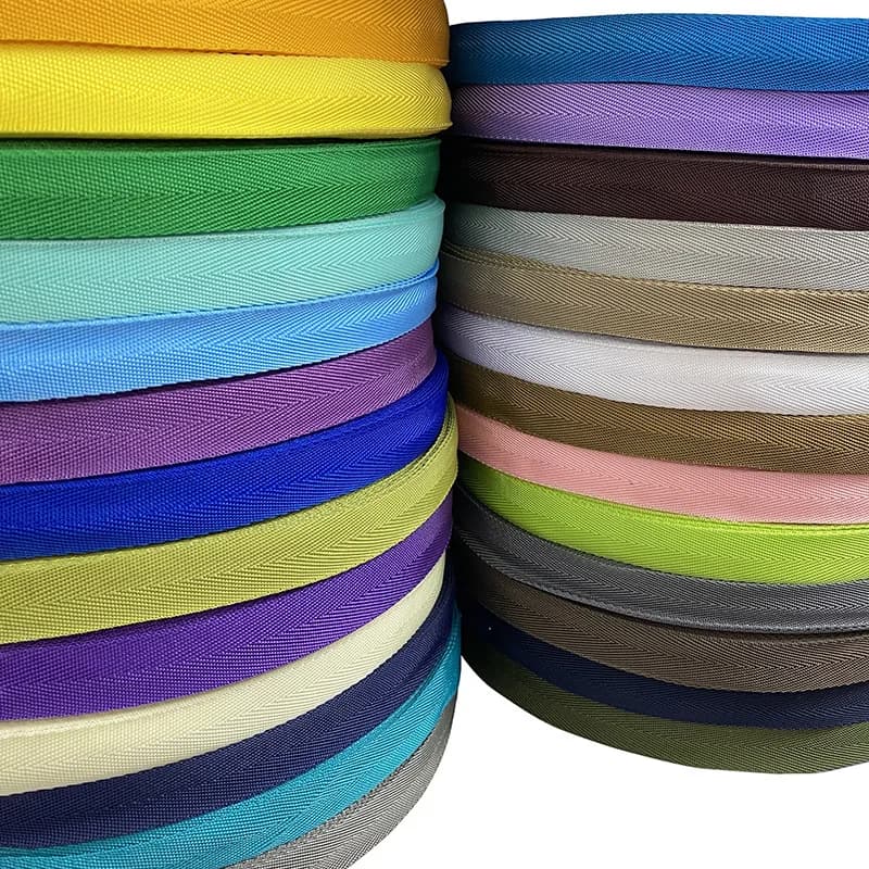100meters/Roll 2.2cm Polypropylene Herringbone Webbing PP Twill Tape for Bag Strap Backpack Garment Sewing Outdoor DIY Craft