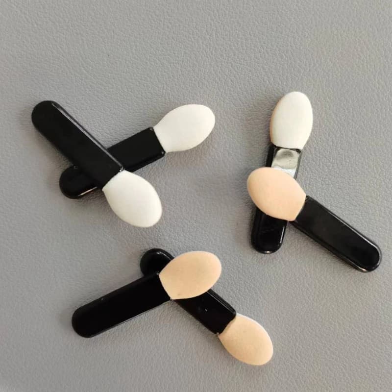 50/100pcs Single-Head Sided Eyeshadow Applicator Mirror Chrome Pigment Sponge Stick Nail Powder Brushes Sponge Disposable