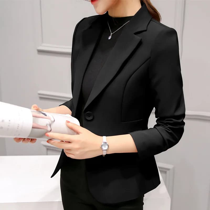 Spring 2026 Short Style Professional Versatile Long Sleeve Women's Slim Fit Korean Version Small Suit Jacket Commute Fashion