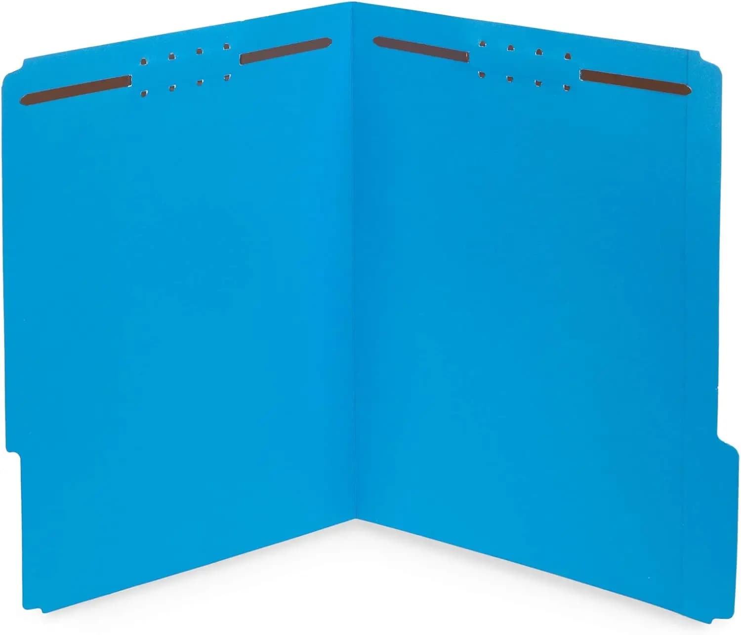50 Cartelle Portadocumenti Blu Resistenti con Design a 2 Perni, Linguette Rinforzate per Documenti Medici, Legali e d'Ufficio - Formato Letter