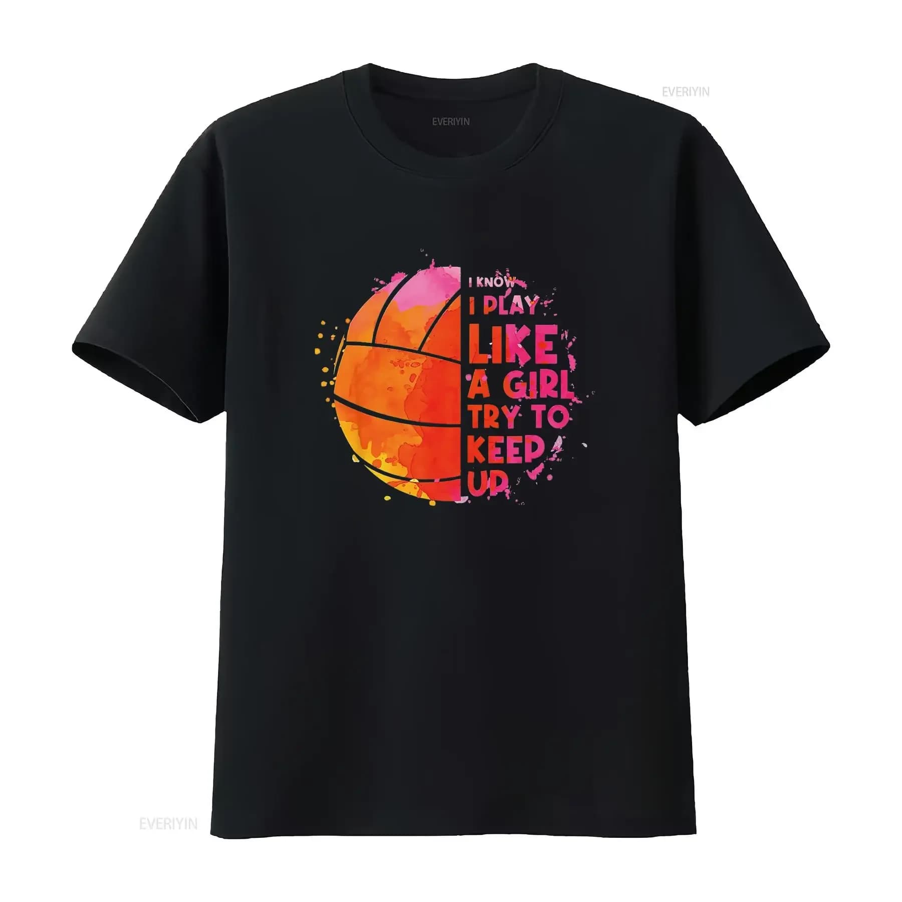 Funny volleyball design for women and girls, player t-shirt, vintage washed top to wear everyday, convenient casual fashion