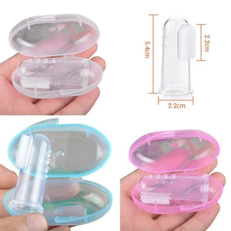 1/2/3pcs Spazzolino da denti morbido per bambini Baby Kid Pet Pulizia orale Spazzolino da dito Gel di silice Strumento per la cura dei denti Cura del neonato Forniture per animali domestici