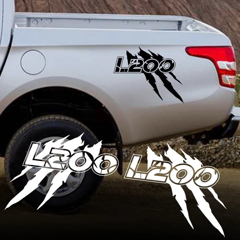Car Claw Styling Wall decal for Mitsubishi L200 Triton 4X4 Barbaro Trim Pickup Trucks Bed Side Decoration of Decalcomania Car Accessories