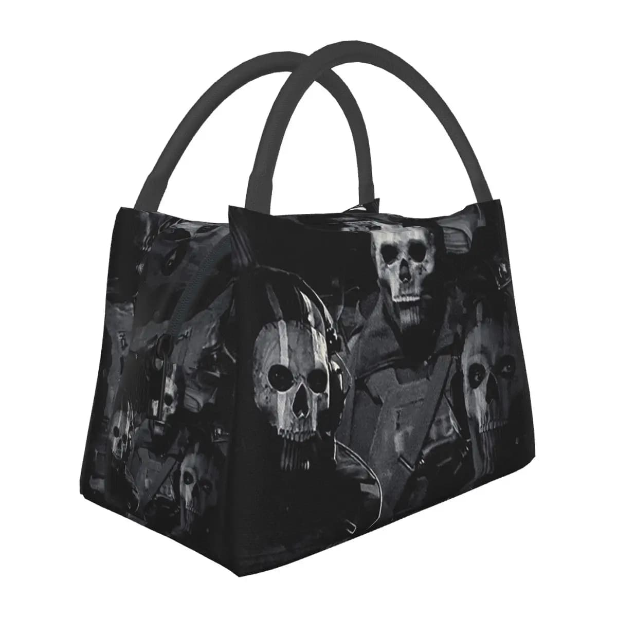 Simon Ghost Riley Insulated Lunch Bag for Women Bento Storage Food Boxes Leakproof Container Cooler Thermal Lunch Box Tote