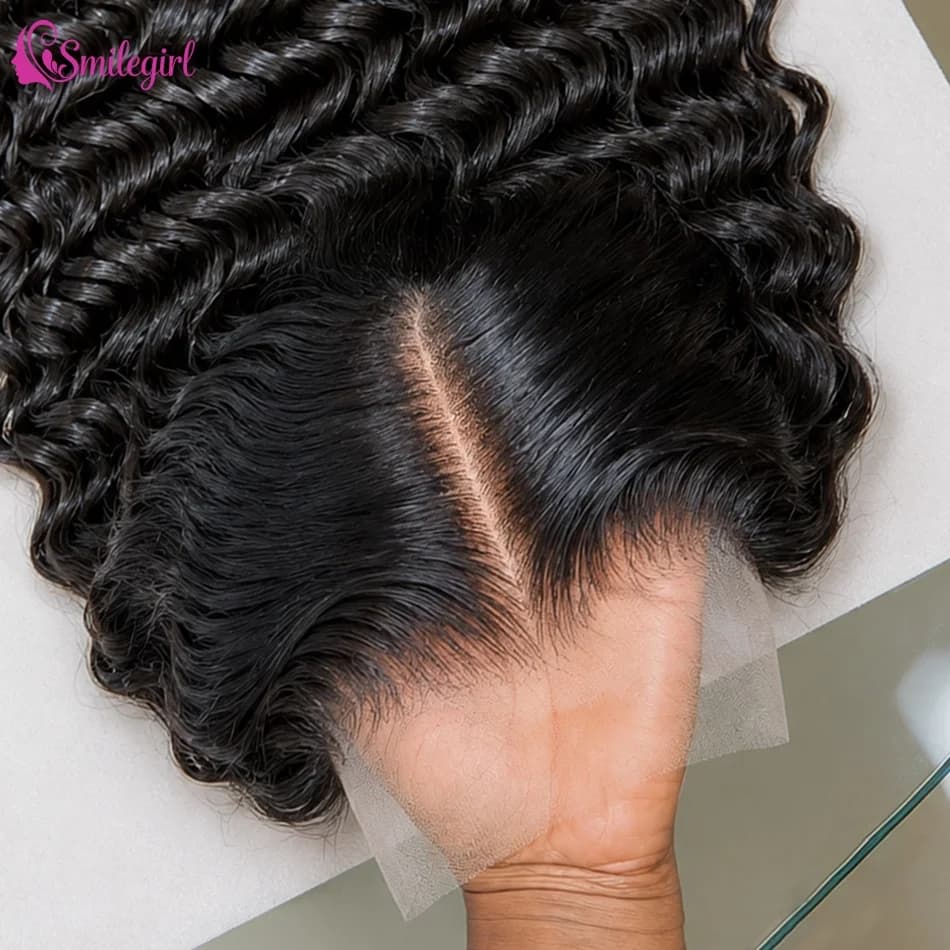 Transparent 40 inch deep wave front wig 13x4 13x6 HD frontal wigs in lace for human hair frontal wigs in lace for human curly hair for women