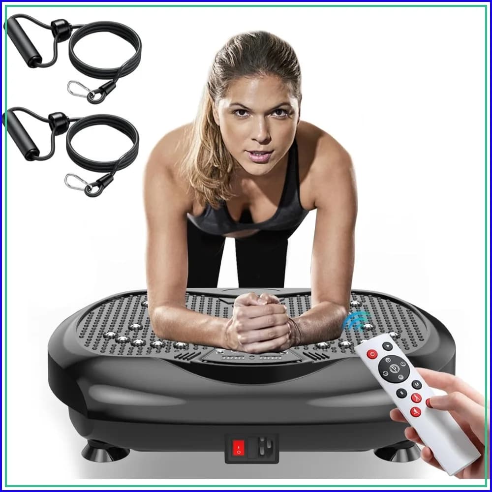 Vibration Plate Exercise Machine - Whole Body Workout for Weight Loss & Lymphatic Drainage, 350LBS Capacity