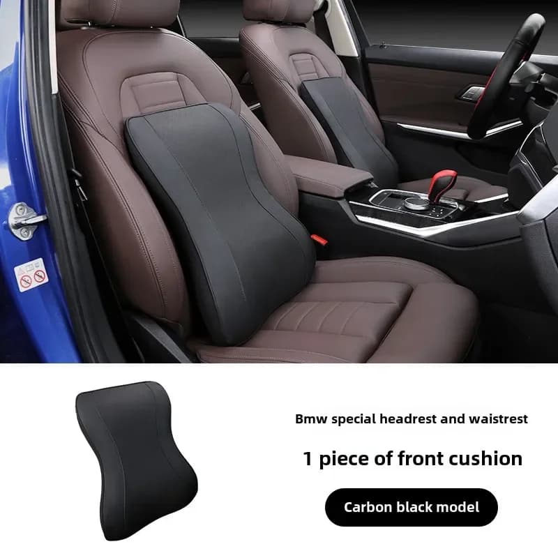 Good Quality New For BMW X3/X4 Memory Foam Headrest And Lumbar Support Pillow Set, Ergonomic Seat Cushion, Interior Comfort Acce