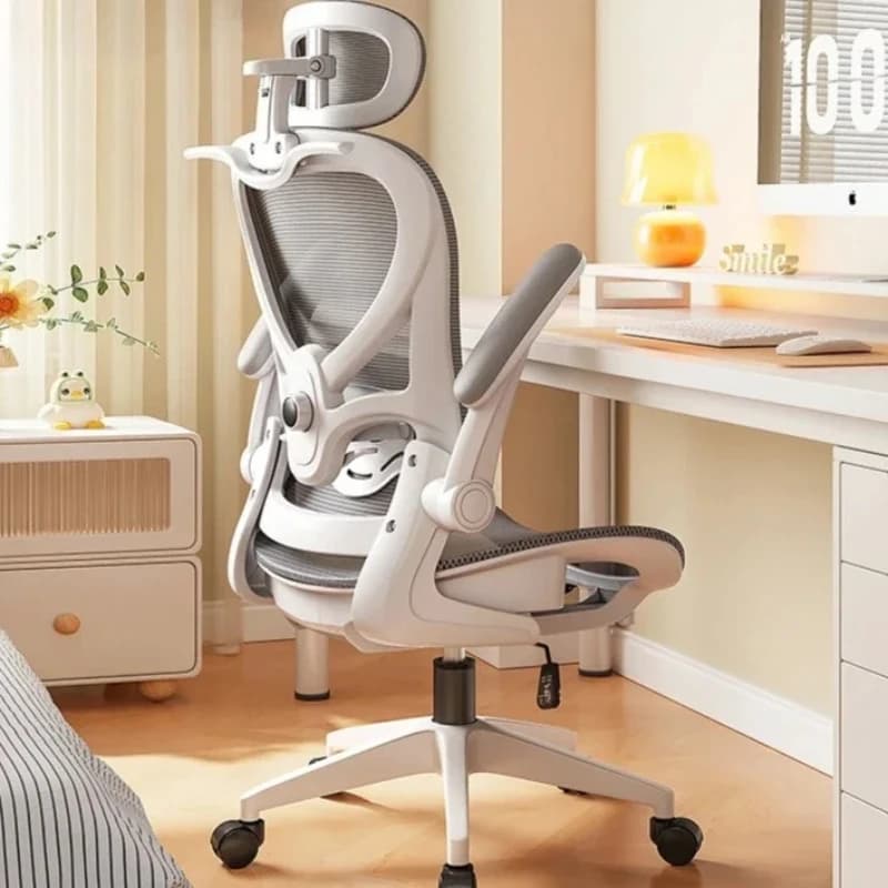 Sedia da Gaming Stile Racing Regolabile, Poltrona Relax Reclinabile con Supporto Lombare 3D, Schienale in Rete Imbottito, Silla De Escritorio per Casa