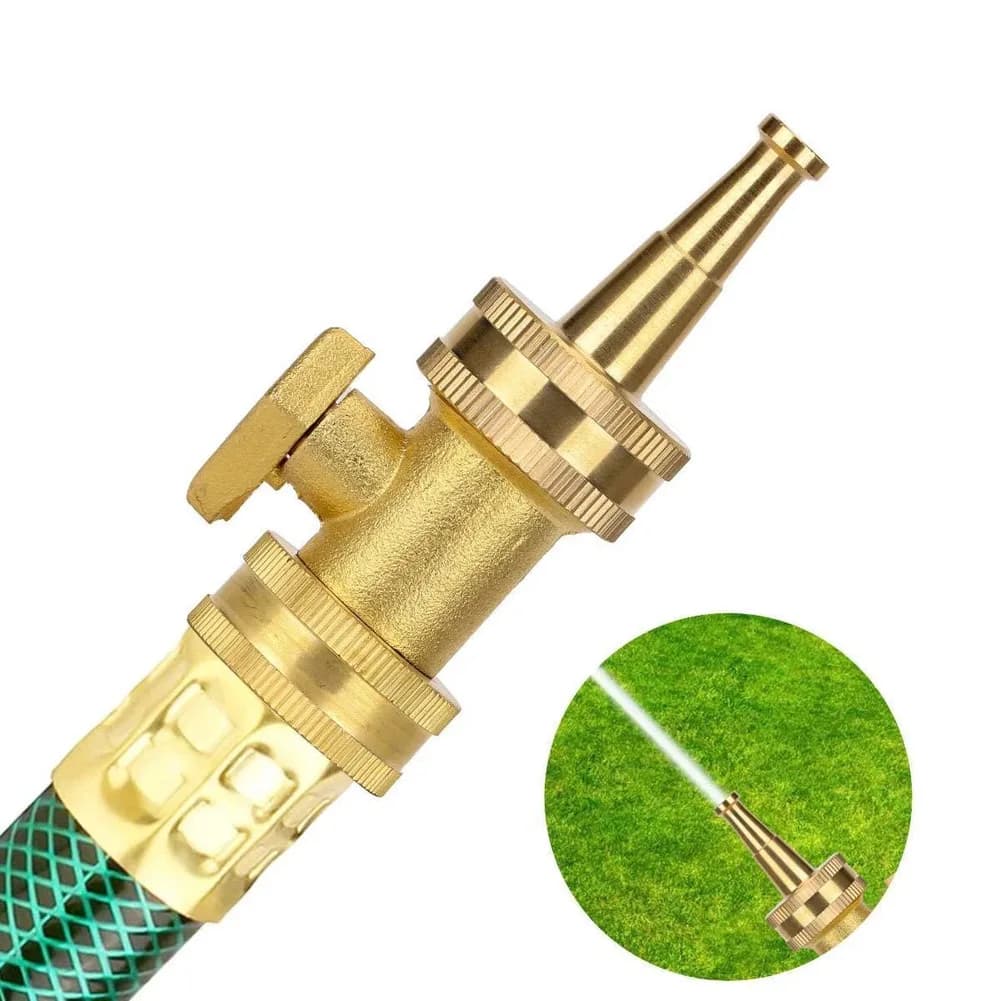 Adjustable Garden Nozzle Hose Sprayer 11*7*3.5cm Brass Garden Nozzle Adjustable Spray Patterns For Watering Plants