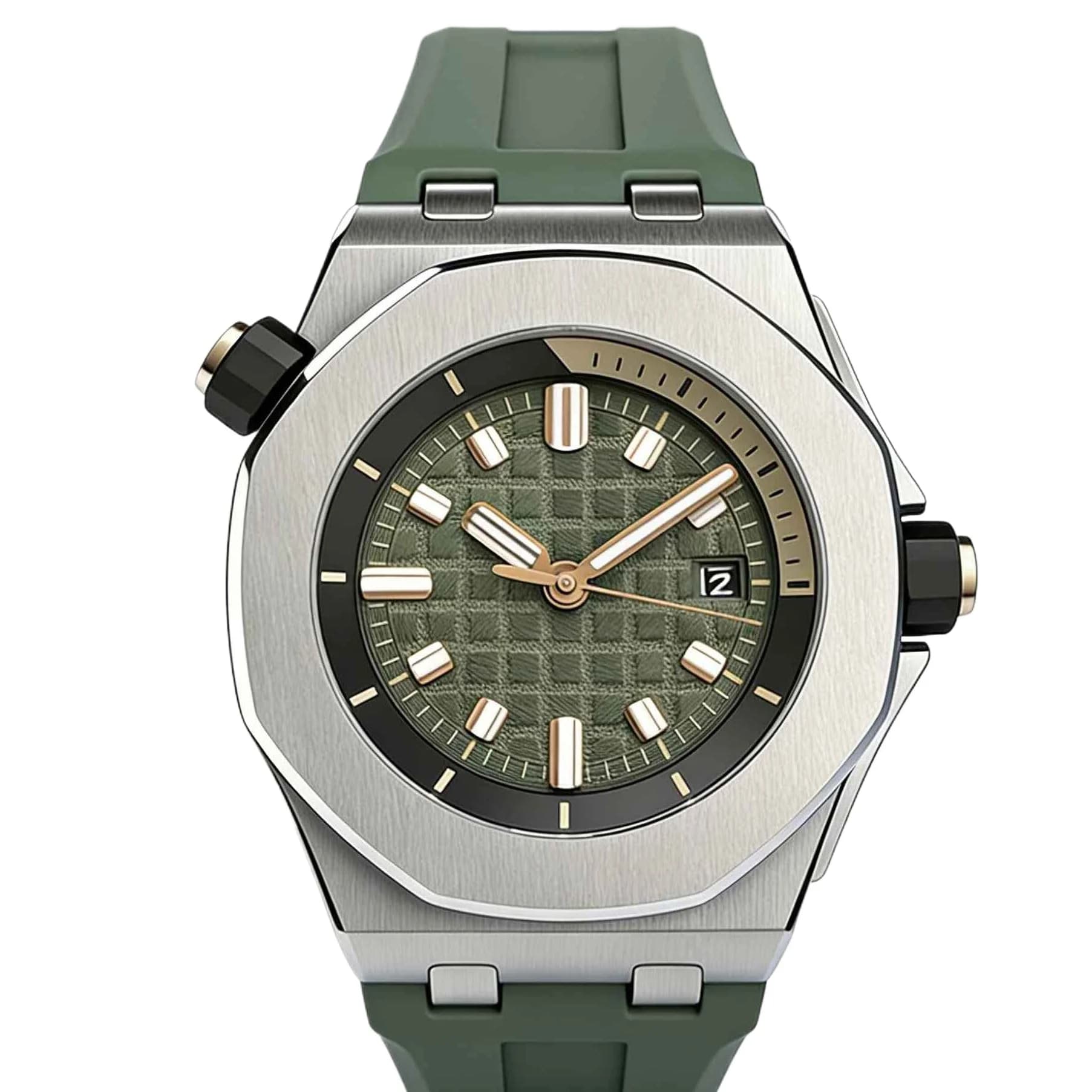 42mm Luxury Mens Watches 904L Stainless Steel Automatic Mechanical Movement Self Winding Power Reserve Waterproof Luminous Dial