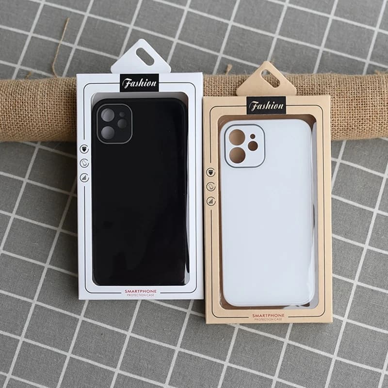 100 Pezzi Scatole per Custodie Telefono in Carta Kraft, Confezioni Universali con Espositore per Custodie iPhone 17 Pro Max