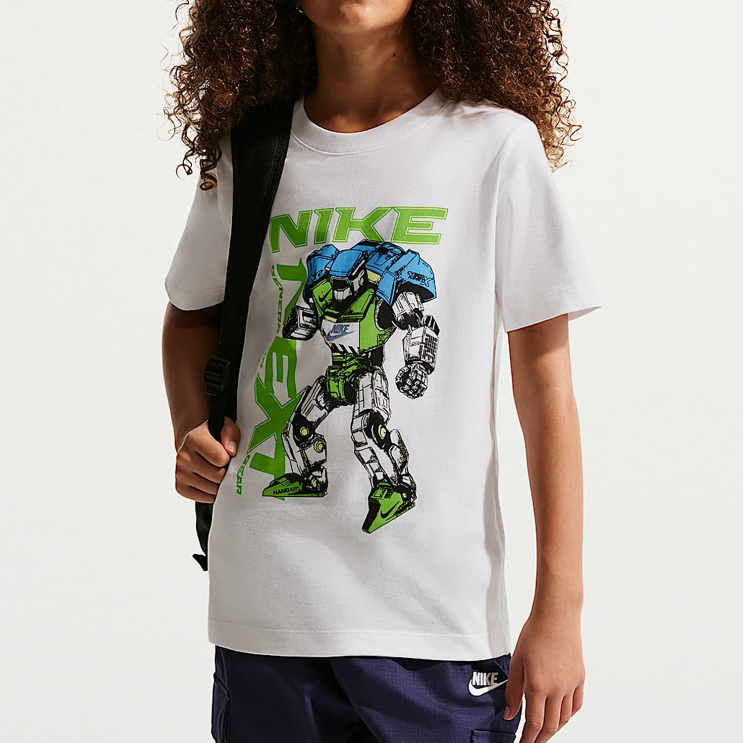 Nike genuine children's daily casual simple sports short sleeved T-shirt IQ1064-100