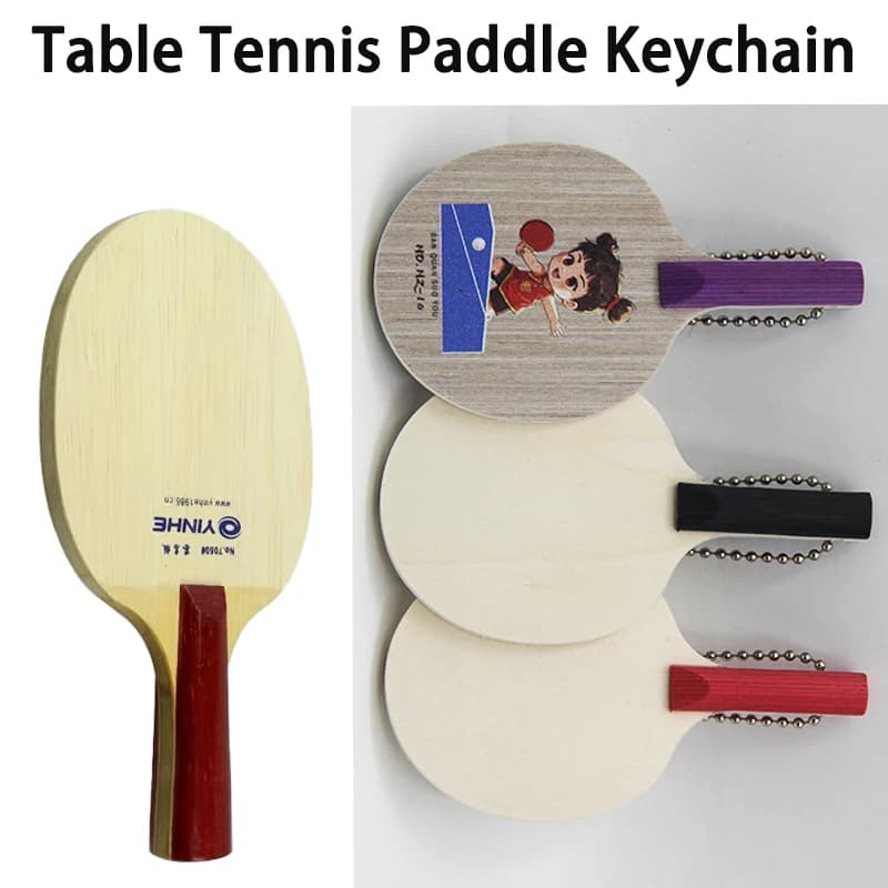 1/3 pcs Mini Ping Pong Paddle Keychain Carry In Miniature Ping Pong Rack Keychain 10*6 cm Small Souvenir Size for Sports Fans