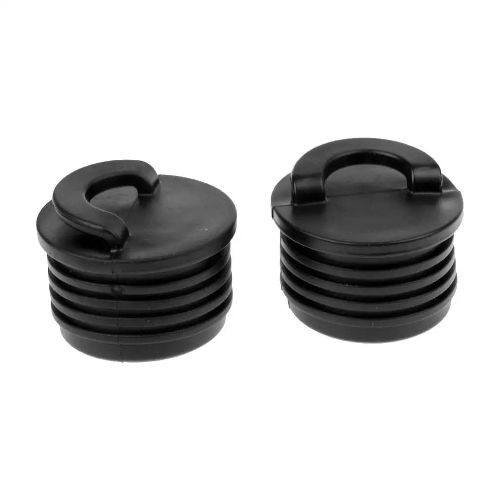 Tappo di Scarico per Canoa, Valvola di Scolo Nera per Imbarcazioni, Accessorio Sostitutivo per Kayak e Veicoli Acquatici