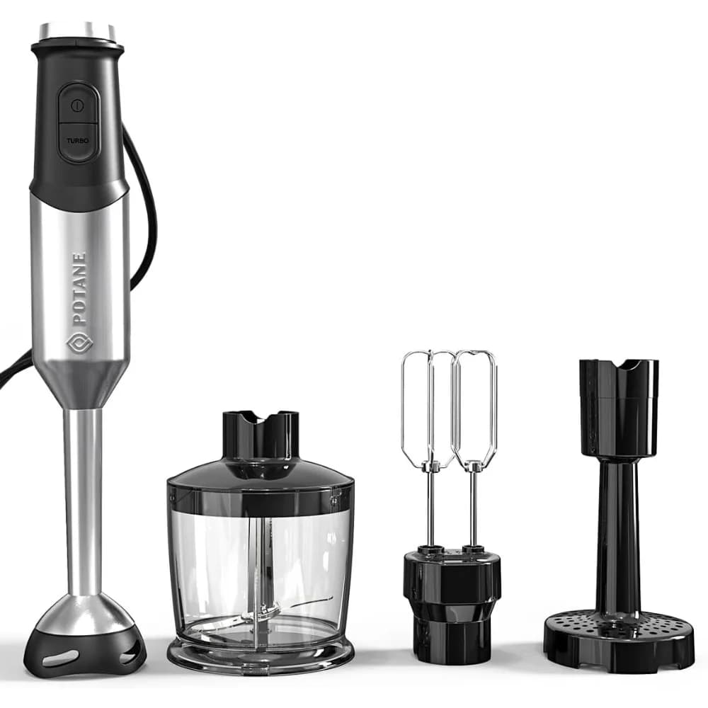 Diving mixer, durable copper motor, stainless steel smart stick with egg blenders, crushed